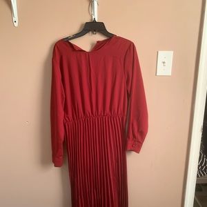 Burgundy Long Dress